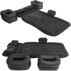 Inflatable Mattress for Car, Back Seat, Car with Pump, Travel Mattress for Rest, Sleep, Camping Travel (Black) Promax.pk