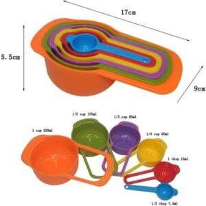 6 Piece Nested Measuring Cups & Spoons Set Promax.pk