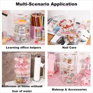 Acrylic 360 Degree Rotating Creative Rotating Jewelry Box Fashion Jewelry Organizer promax.pk