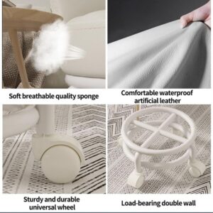 Acrylic 360° Rotatable Transparent Chair Smart Wheels Ideal for Adults & Kids promax.pk