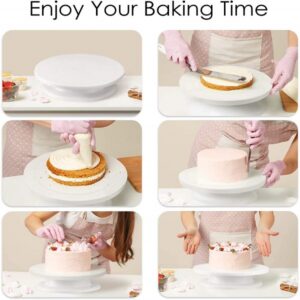 Cake Table 360° Rotating 28 cm Plastic promax.pk