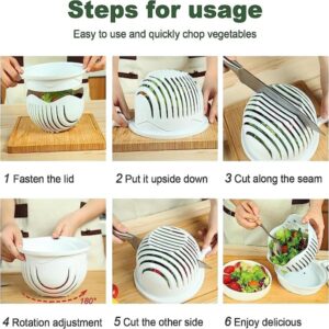 Multifunctional Fast Salad Cutter Bowl Vegetable Choppers and Dicers promax.pk
