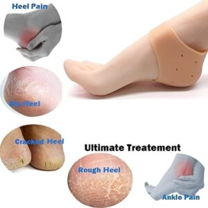 Silicone Gel Heel Pad Socks for Pain Relief anti heel Swelling promax.pk